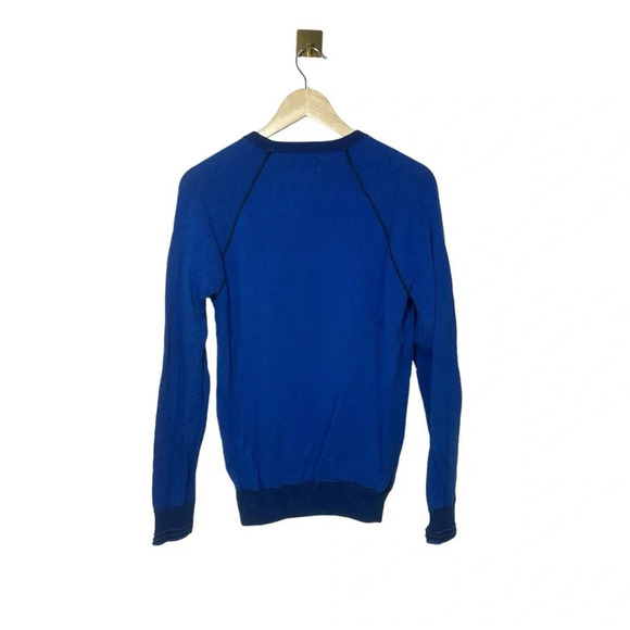 American Eagle Men’s Prep Fit Knit Crew Neck Sweater in Blue Size S - Picture 6 of 8